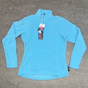 Helly Hansen women’s daybreaker half zip fleece aqua Medium NWT